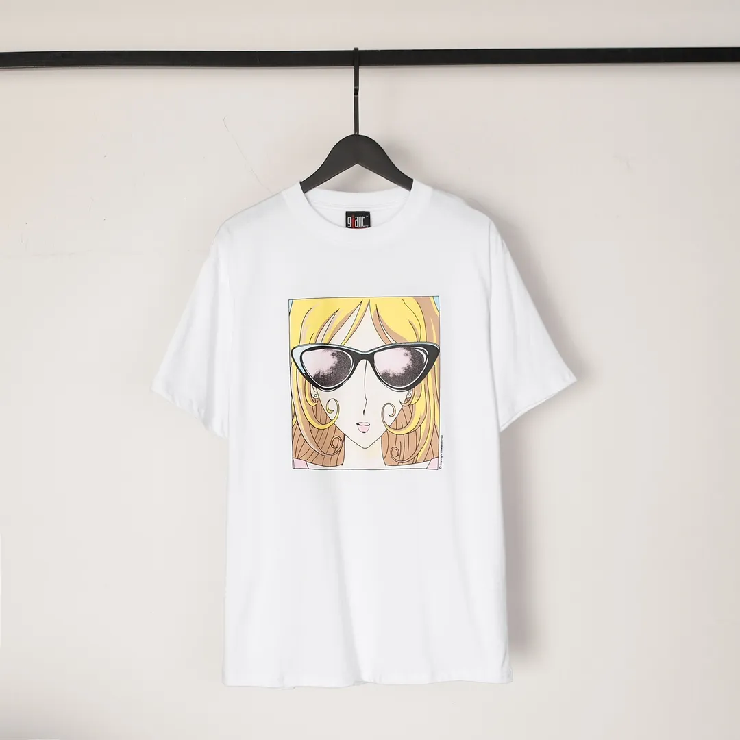 Saint Michael series trendy T craft letter drawing round neck short sleeves Style number: D3186P110 Color: white Code number: S M L XL